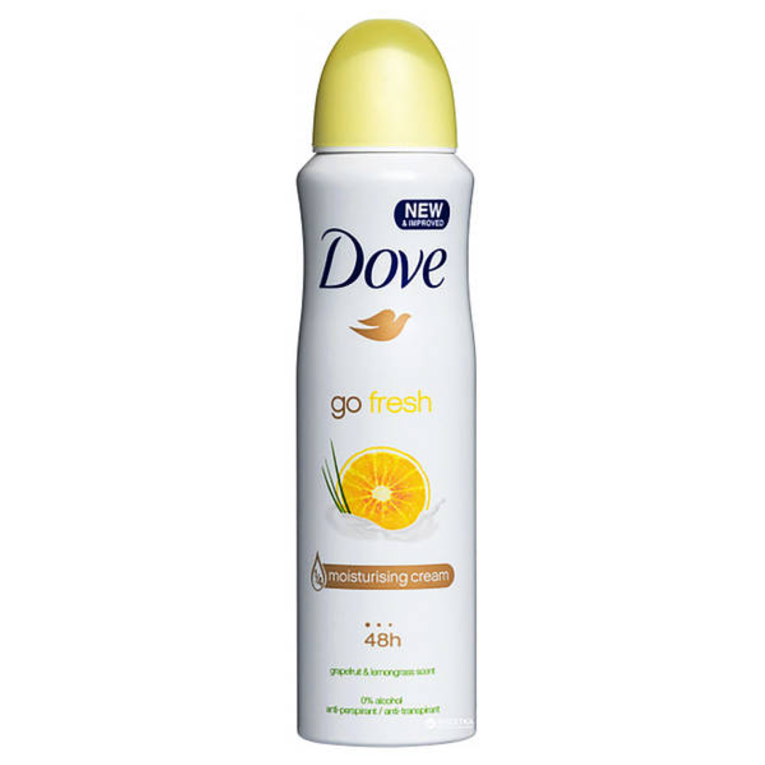DOVE DEO GO FRESH GRAPEFRUIT N LEMONGRASS 150ML